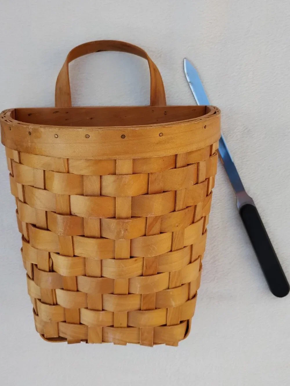 Mail Basket & Letter Opener Cabincore Lot Wall Hanging Holder Kitchen Organizer